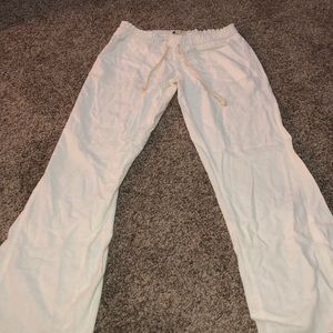 Roxy white beach pants